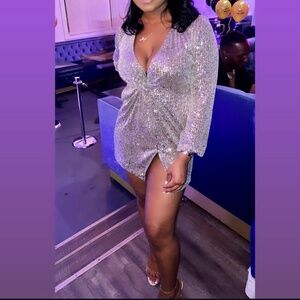 Mini Sequined Dress